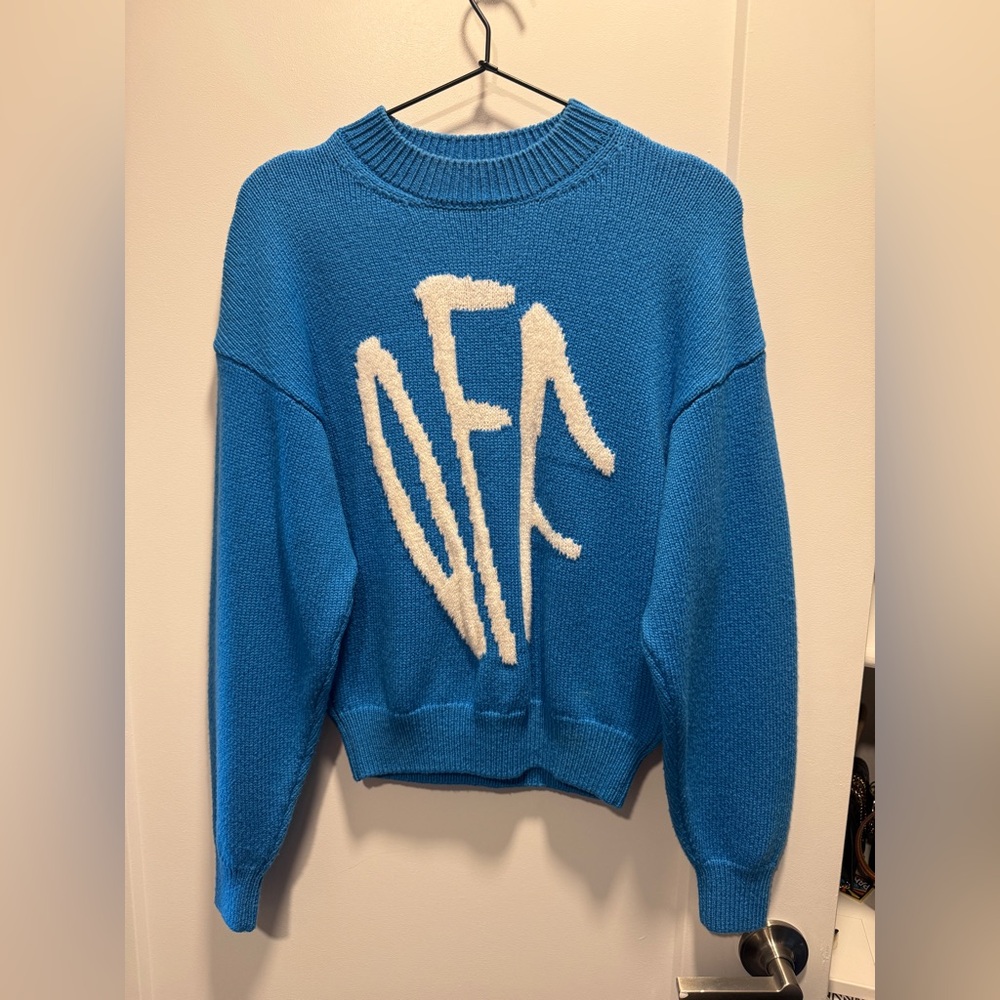 Off-White Vibrant Blue Knit Top